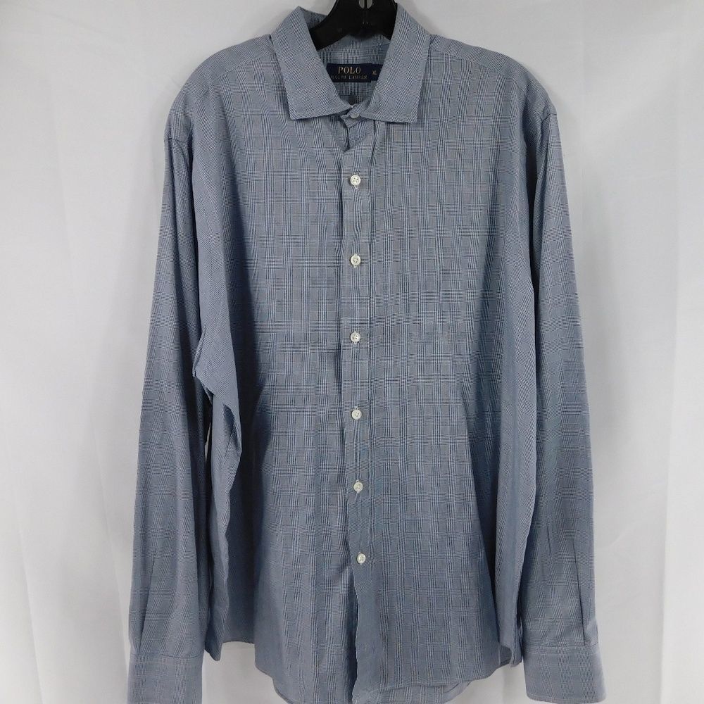 Polo Ralph Lauren Men's Gingham Gray Long Sleeve